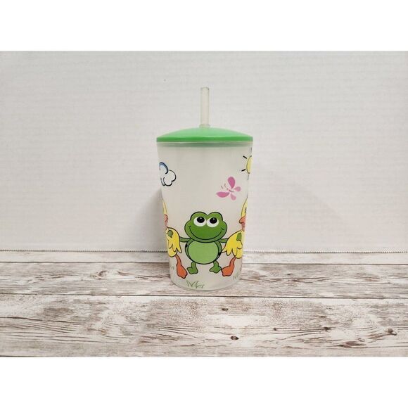 Vintage Set 6 Duck Serving Set Plate Bowl Fork Spoon Sippy Cup Section Tray - Picture 11 of 13